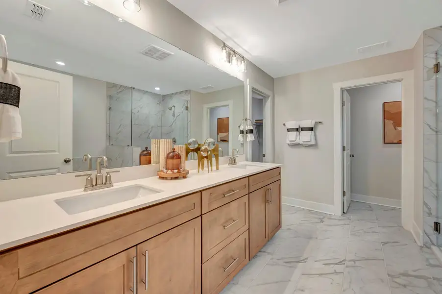 Representative furnished interior of a home built from the Addison by Beazer Homes in Roberts Crossing, Cary (Image 7).