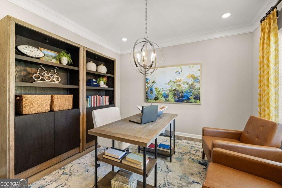 Furnished interior view inside a new home in Maddox Station, Eatonton (Image 4).