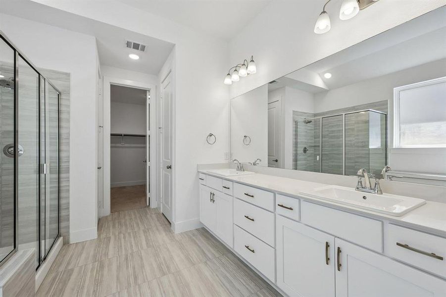Furnished interior view inside a new home in Painted Tree, McKinney (Image 11).