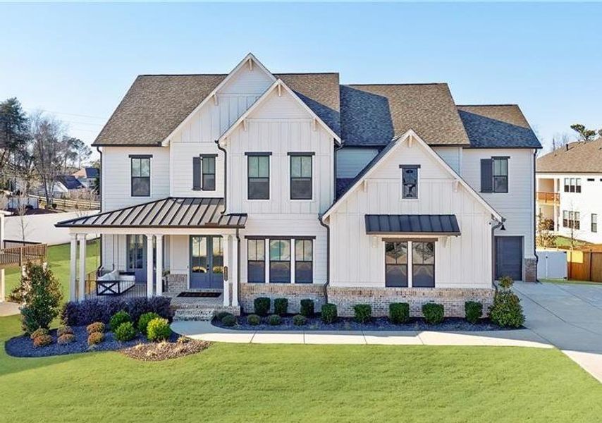 Front exterior of a new home in , Atlanta, GA, highlighting curb appeal (Image 5).