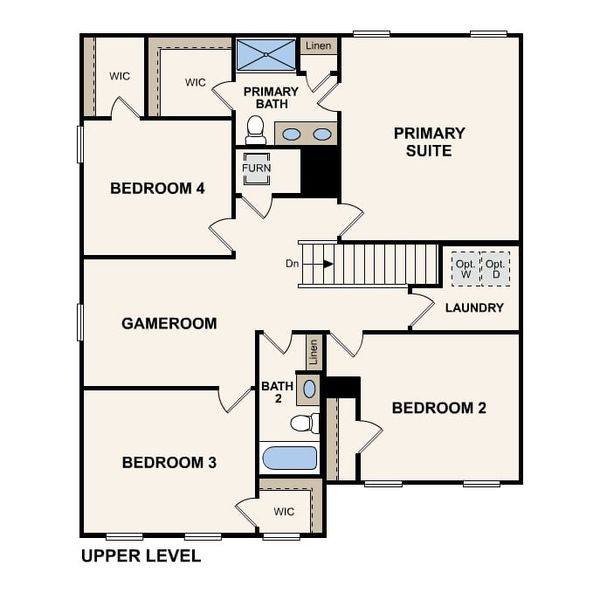 2D floor plan layout for the Kingston by Century Complete in Linwood Acres, Linwood, NC (Image 4).