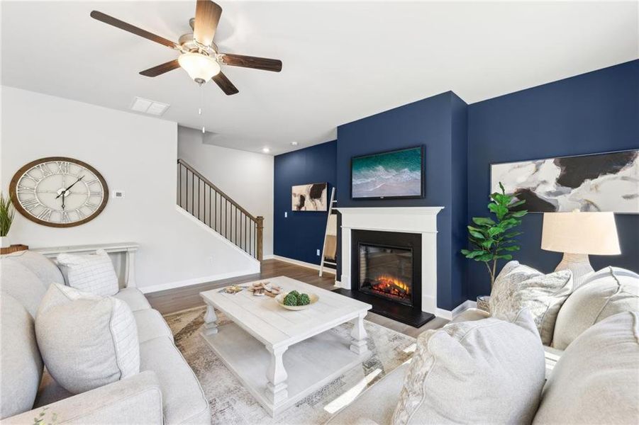 Furnished interior view inside a new home in The Hills at Cedar Creek, Winder (Image 4).