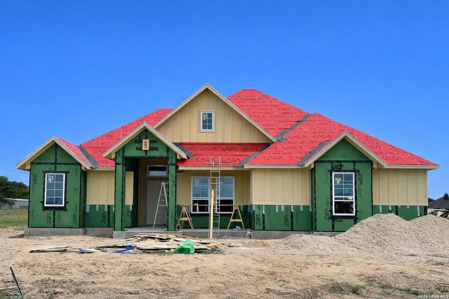 In-progress construction of a new home in Pradera Ridge, Floresville, TX (Image 6).