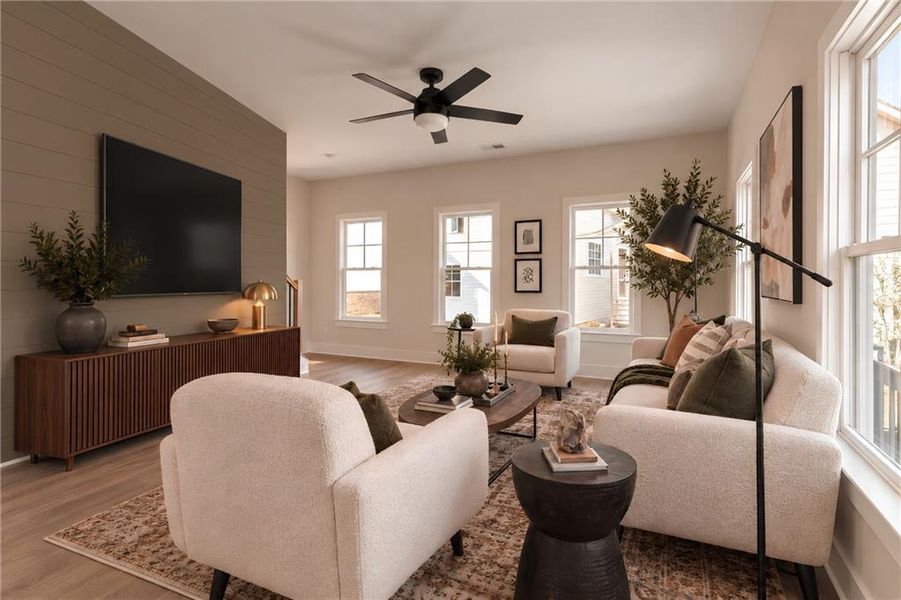 Furnished interior view inside a new home in , Hapeville (Image 6).