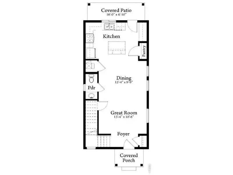 2D floor plan layout of this home in Liberty Draw, Evans, CO (Image 4). 2D floor plan layout of this home in Liberty Draw, Evans, CO (Image 4).