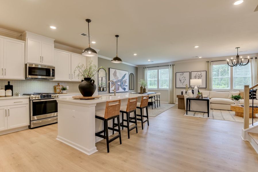Furnished interior view inside a new home in Heritage Bay, Sumter (Image 37).
