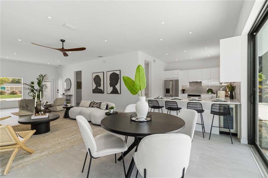 Furnished interior view inside a new home in , Sarasota (Image 6).