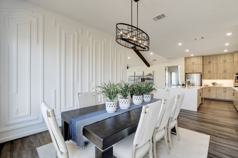 Representative furnished interior of a home built from the Jester by Scott Felder Homes in Prominence, San Antonio (Image 5).