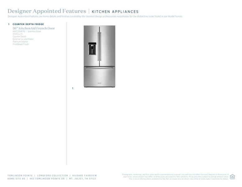 Sample of building materials used in homes in Tomlinson Pointe, Mount Juliet (Image 9).
