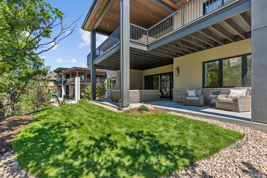 Exterior details and patio area of a home in , Castle Rock (Image 26).