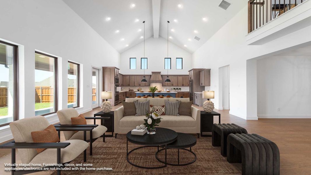 Representative furnished interior of a home built from the 4132W by Perry Homes in Meridiana, Rosharon (Image 3).