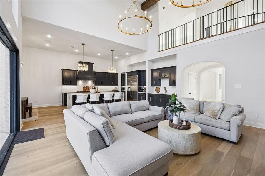Furnished interior view inside a new home in , Flower Mound (Image 8).