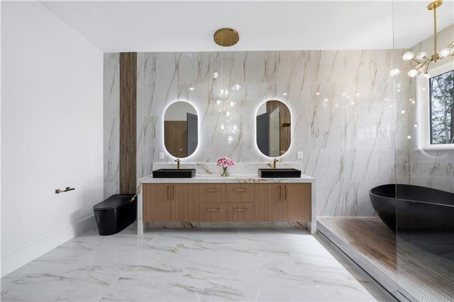 Furnished interior view inside a new home in , Buford (Image 10).
