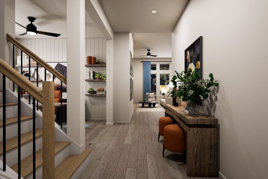 Representative furnished interior of a home built from the The Aster by David Weekley Homes in The George - Enclave Collection, Richmond (Image 5).