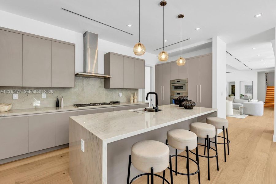 Furnished interior view inside a new home in , Coral Gables (Image 6).