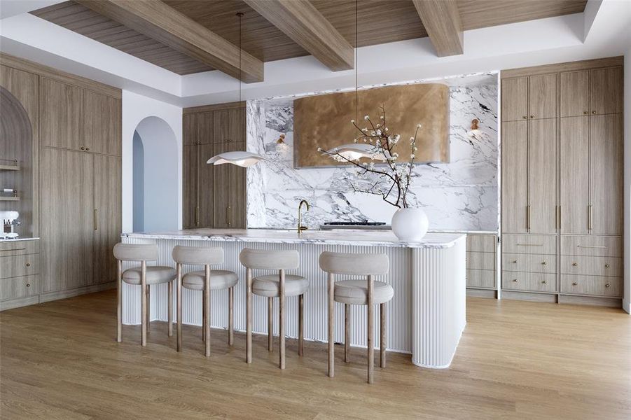 Furnished interior view inside a new home in , Dallas (Image 5).