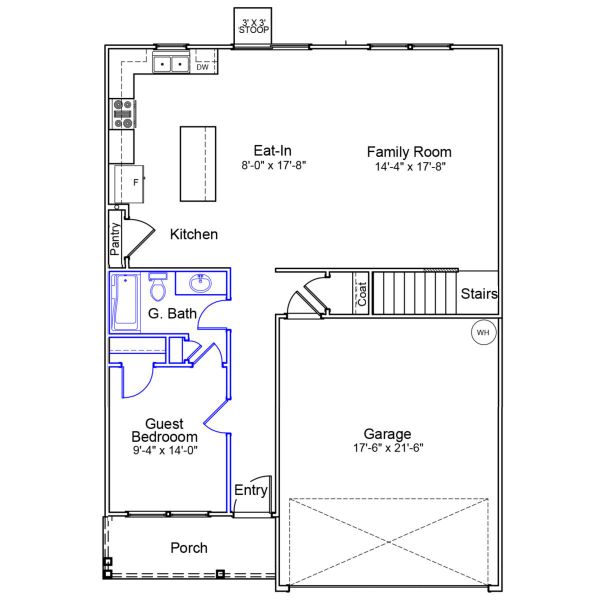 2D floor plan layout of this home in Piper Creek, Newton, NC (Image 5). 2D floor plan layout of this home in Piper Creek, Newton, NC (Image 5).