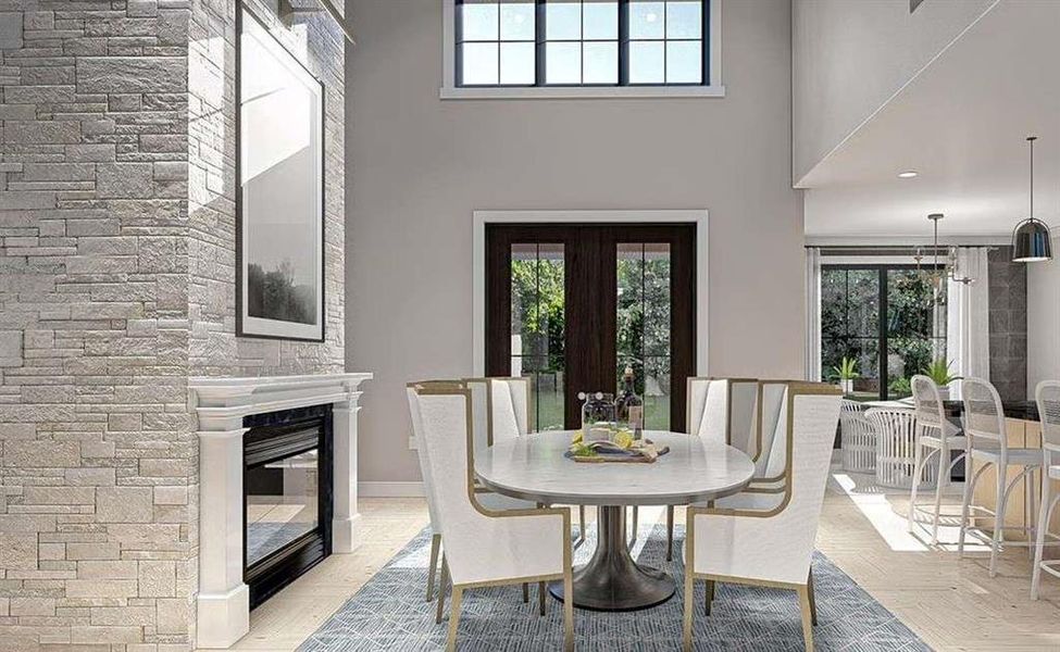 Furnished interior view inside a new home in , Fayetteville (Image 3).