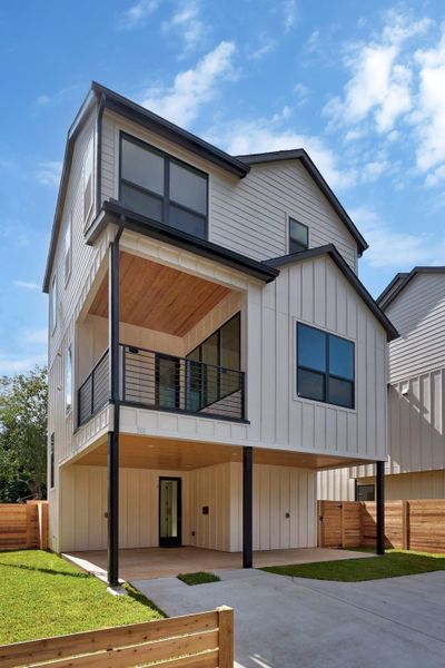 Exterior details and patio area of a home in , Austin (Image 21). Exterior details and patio area of a home in , Austin (Image 21).
