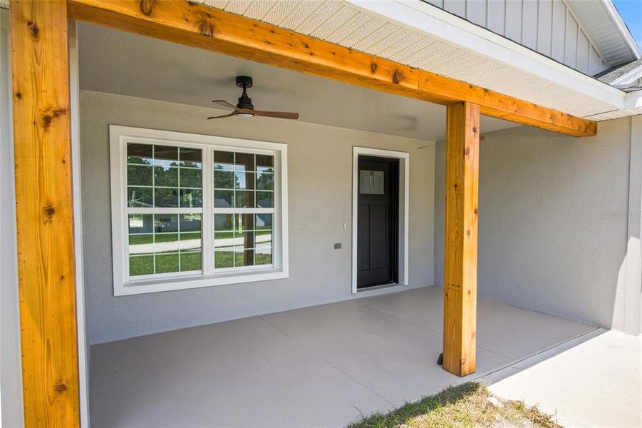 Exterior details and patio area of a home in , Summerfield (Image 23).
