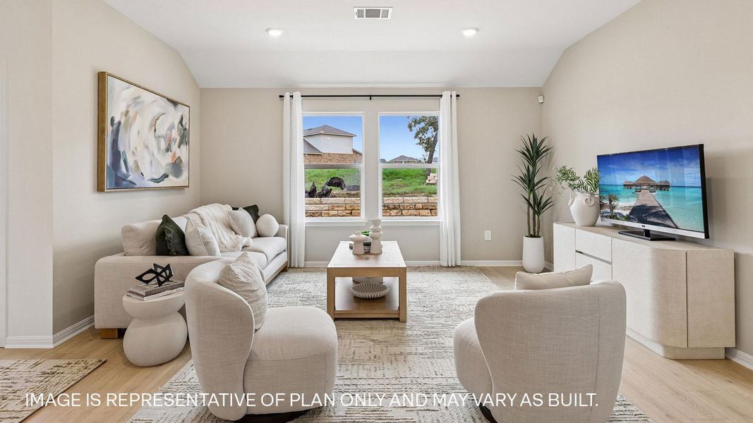 Furnished interior view inside a new home in Bar W Ranch, Leander (Image 25).