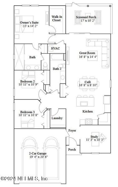 2D floor plan layout of this home in , Green Cove Springs, FL (Image 3).
