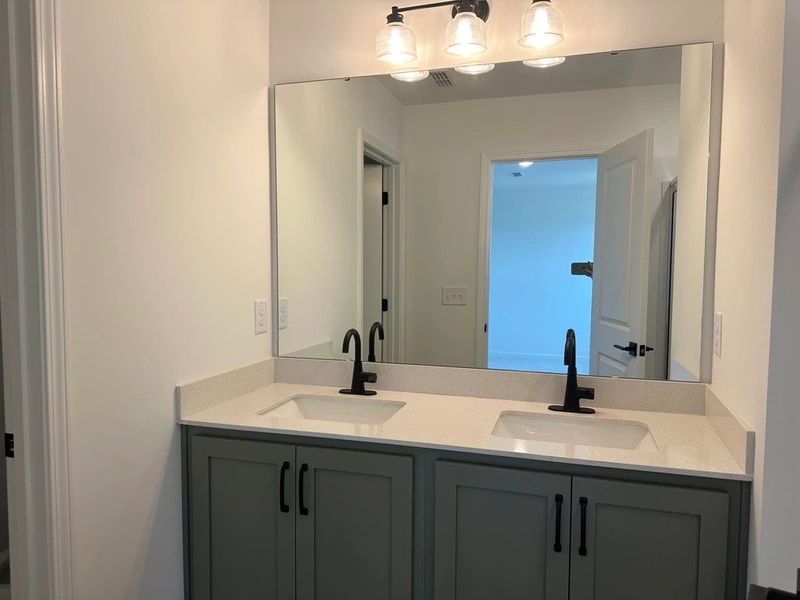 Primary Bath featuring the AW Collection® Rosemary - Organic textures meet bold design.