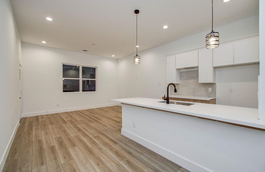 Dining and kitchen area Dining and kitchen area