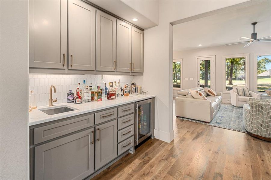 Well lit bar Well lit bar