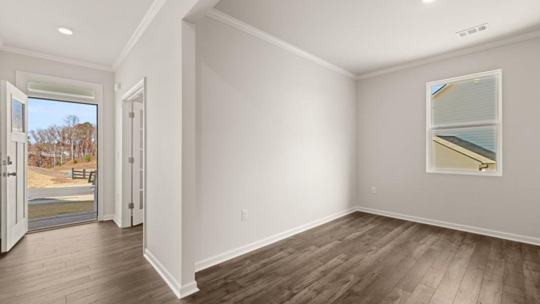 Spacious, unfurnished interior of a new home in Liberty Crossing, Braselton (Image 18). Spacious, unfurnished interior of a new home in Liberty Crossing, Braselton (Image 18).