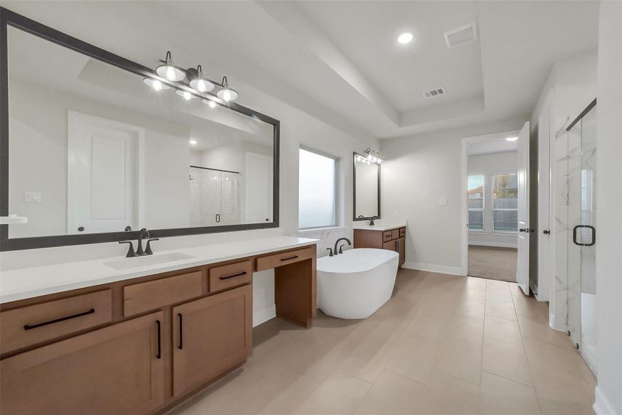 Furnished interior view inside a new home in Meridiana, Manvel (Image 13).