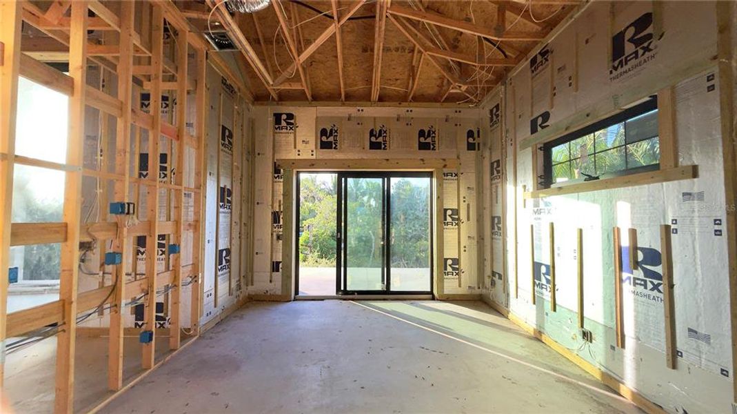 In-progress construction of a new home in , Sarasota, FL (Image 20).