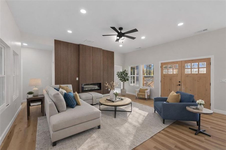 Furnished interior view inside a new home in , Locust Grove (Image 7).