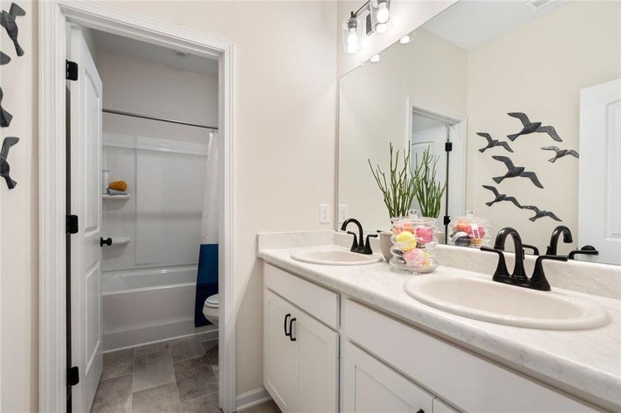Furnished interior view inside a new home in Allen Manor, Hoschton (Image 14).