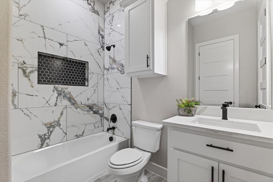 Furnished interior view inside a new home in , Celeste (Image 8).