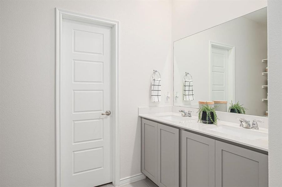 Furnished interior view inside a new home in , Aubrey (Image 24).