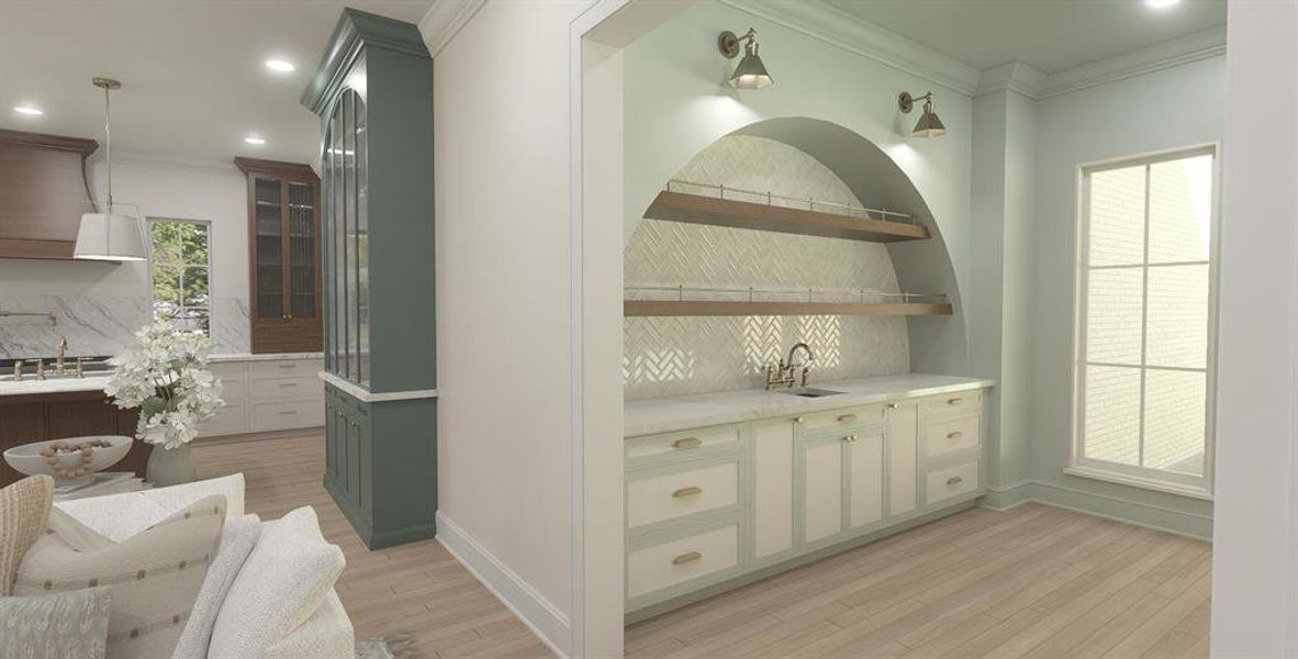 Furnished interior view inside a new home in , Dallas (Image 3).