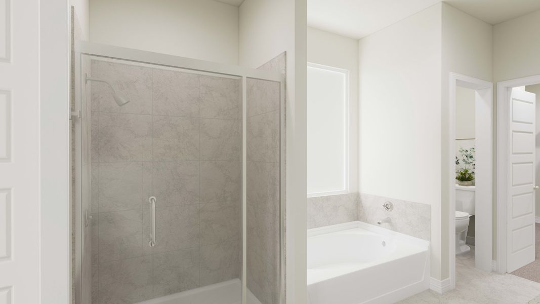 Representative furnished interior of a home built from the Lantana by Tri Pointe Homes in Mason Woods, Cypress (Image 17).