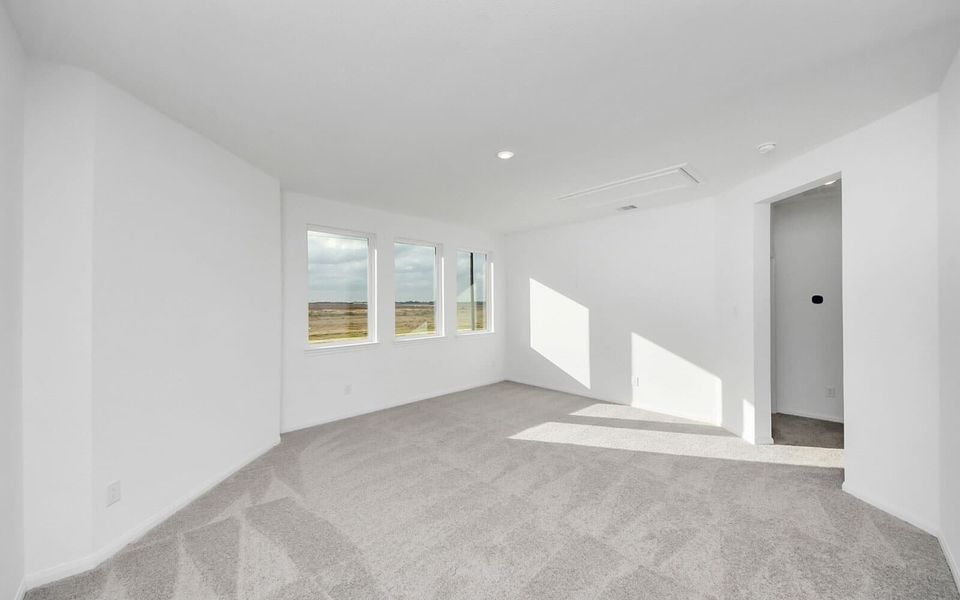 Representative unfurnished interior of a home built from the Grinnell by Brookfield Residential in 50' Traditional Homes at Elyson, Katy (Image 9). Representative unfurnished interior of a home built from the Grinnell by Brookfield Residential in 50' Traditional Homes at Elyson, Katy (Image 9).