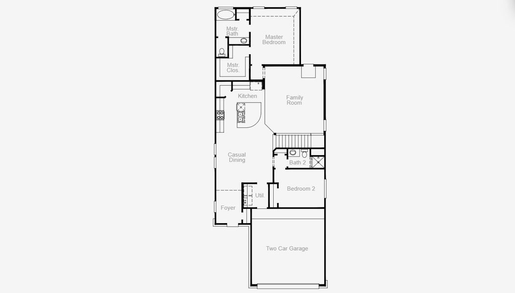 2D floor plan layout for the Wingate by Coventry Homes in Jubilee 40', Hockley, TX (Image 8).