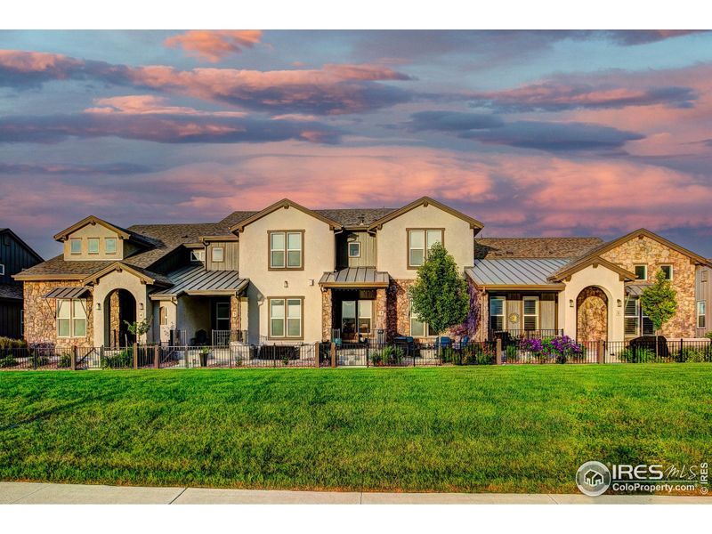 Enjoy gorgeous sunsets from your front porch