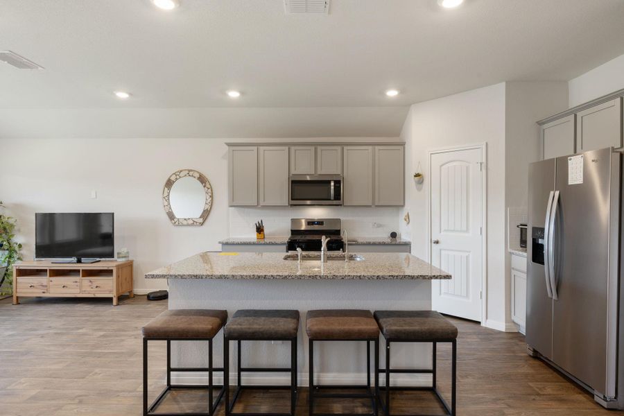 Furnished interior view inside a new home in Carillon, Manor (Image 4). Furnished interior view inside a new home in Carillon, Manor (Image 4).
