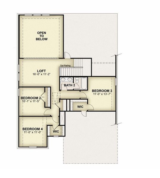 2D floor plan layout for the Freedom by Rockwell Homes in South Meadow, Melissa, TX (Image 6). 2D floor plan layout for the Freedom by Rockwell Homes in South Meadow, Melissa, TX (Image 6).