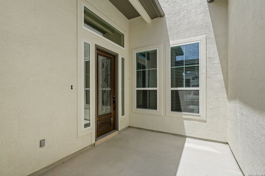 Exterior details and patio area of a home in , Boerne (Image 30).