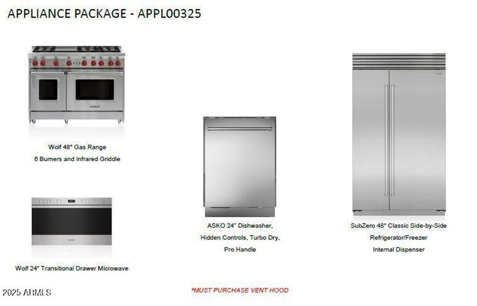 Wolf SubZero Appliance Package Wolf SubZero Appliance Package