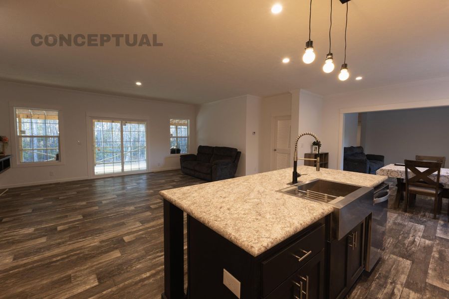 Furnished interior view inside a new home in , Early Branch (Image 6).