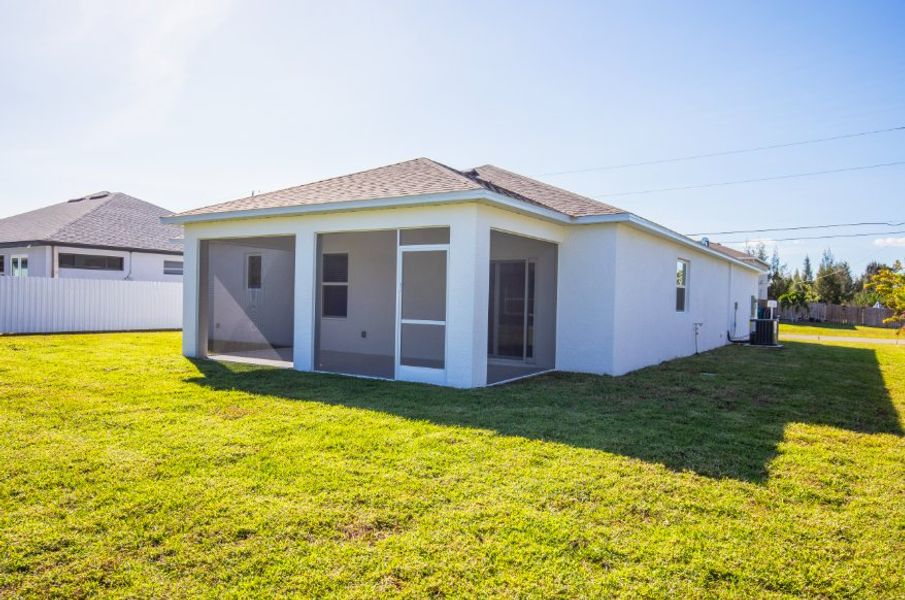Exterior details and patio area of a home in Cape Coral, Cape Coral (Image 3). Exterior details and patio area of a home in Cape Coral, Cape Coral (Image 3).