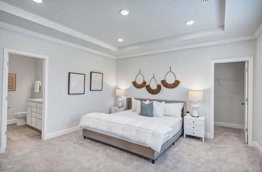 Furnished interior view inside a new home in Monroe Preserve, Chapin (Image 10).