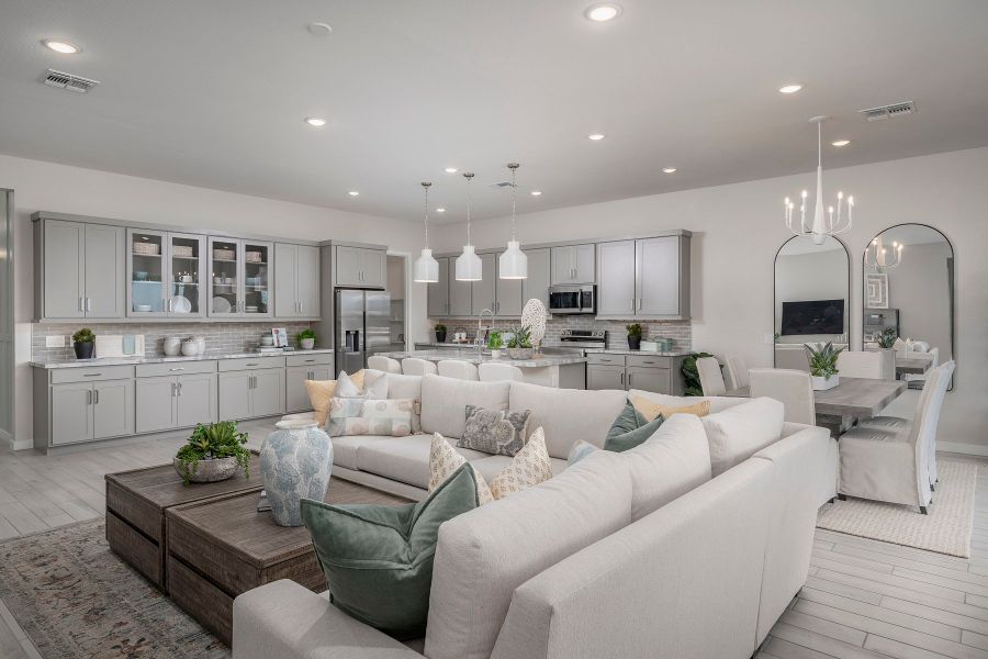 Representative furnished interior of a home built from the Parker by Risewell Homes in Wildera, San Tan Valley (Image 5).