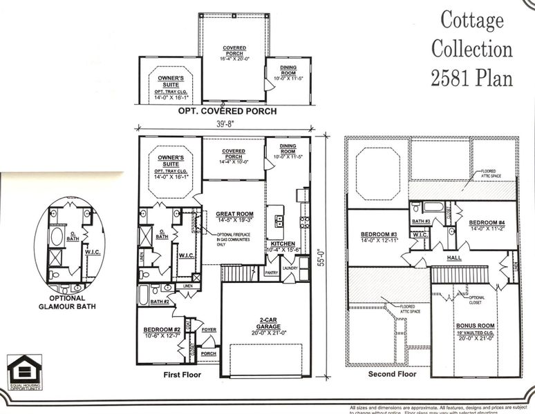 Great floorplan with extra  large owner's suite closet and bathroom. Two bedrooms down with two up and an bonus room. Extra large covered back porch with a wood burning fireplace.